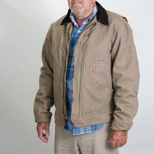 Vintage Carhartt Sherpa Lined Canvas Utility Jacket Medium